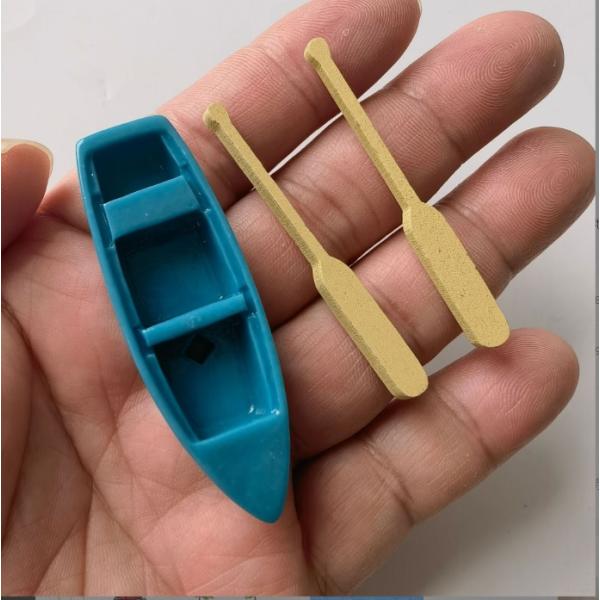 ※お急ぎの場合は、ご注文時に※※＜宅配便＞をご選択ください（有料）※ミニチュア雑貨 　ボート オールセット素　材：樹脂　木サイズ：ボート：60×20×11ｍｍ　オール：55ｍｍ　　　生産地：中国