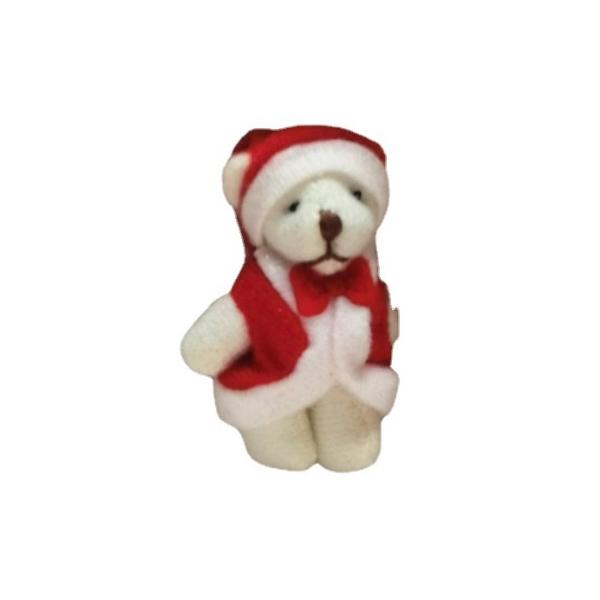 ※お急ぎの場合は、ご注文時に※※＜宅配便＞をご選択ください（有料）※ミニチュア雑貨　クリスマスのクマのぬいぐるみ素材：布タイプ：サイズ：約60ｍｍ生産地：中国