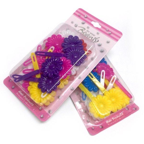 送料無料 プラスチック フラワー ヘアクリップ 660320 : ファンシー