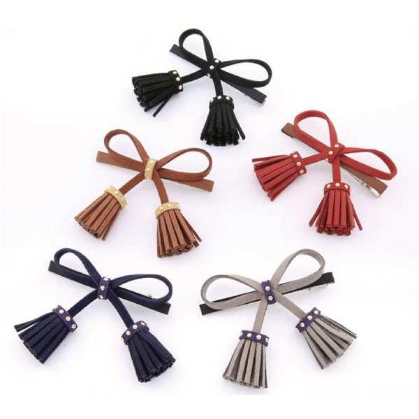 フリンジリボンが可愛いヘアクリップ スエード フリンジ リボン スエードリボン ヘアアクセ ヘアクリップ ヘアピン 髪留め Zipper ファンシーアクセのhumming F 通販 Yahoo ショッピング