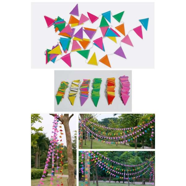 三角 ガーランド デコレーション 飾り フラッグ 旗 パーティー カラフル イベント ピクニック キャンプ フリマ 店舗 Buyee Buyee 日本の通販商品 オークションの代理入札 代理購入