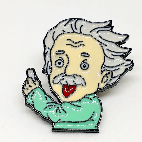 ピンバッジ アインシュタイン ピンブローチ 偉人 アクセサリー ピンズ コレクション ホビー 雑貨 pin22084