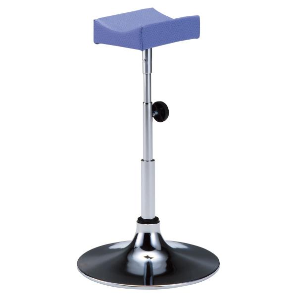 ■台：ウレタンフォーム　合板■張地：ビニールレザー（耐アルコール　対次亜塩素酸　抗菌　防汚　難燃）■脚部：φ400スチール　クロームメッキ■機能：手動上下調節■質量：5.6kg■サイズ：φ400×H655〜775■台寸法：W240×D170...