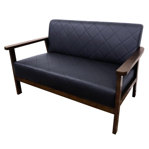 ■材質：天然木、ウレタンフォーム、S字スプリング■張地：合成レザー（PVC）■裏地：ポリエステル100%■脚部：木製■重量：16.0kg■サイズ：W1150×D660×H720（SH390）■補足：お客様組立品北海道、沖縄、離島及び中継を伴...