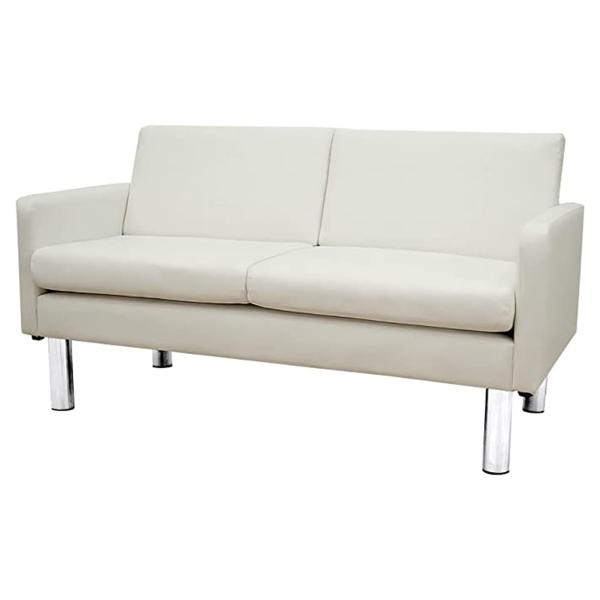 ■材質：天然木、ウレタンフォーム、鋼鉄スプリング■張地：合成レザー（PVC）■裏地：ポリエステル100%■脚部：スチール■重量：30.0kg■サイズ：W1300×D600×H705（SH410）■補足：お客様組立品／張地選択北海道、沖縄、離...