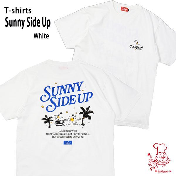 Cookman T-shirts Sunny Side Up White クックマン Tシャツ サニーサイドアップ ホワイト UNISEX 男女兼用 アメリカ