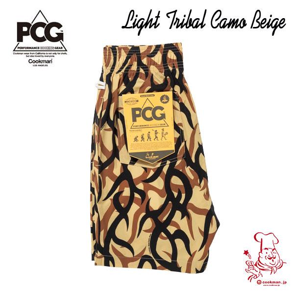Chef Pants Short Light Tribal Camo Beige  シェフ ショートパンツ ライト ベージュ UNISEX 男女兼用  Cookman クックマン イージーパンツ アメリカ