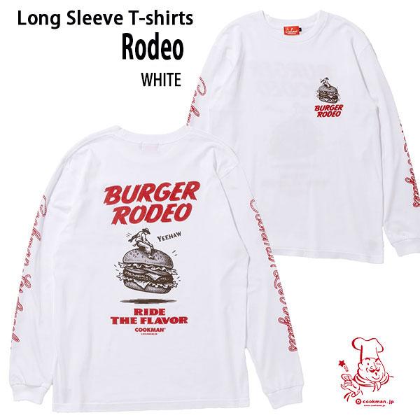 Cookman Long sleeve T-shirts Rodeo White ホワイト クックマン 長袖Tシャツ USA UNISEX 男女兼用 アメリカ