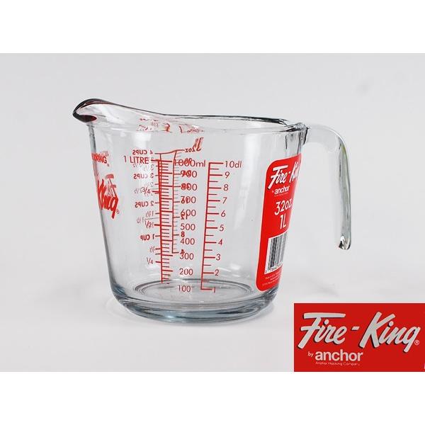Anchor Hocking Fire King メジャーリングジャグ 1000ｍｌ アンカーホッキング ファイヤーキング 計量カップ アメリカ Ah0003 Hutte 通販 Yahoo ショッピング