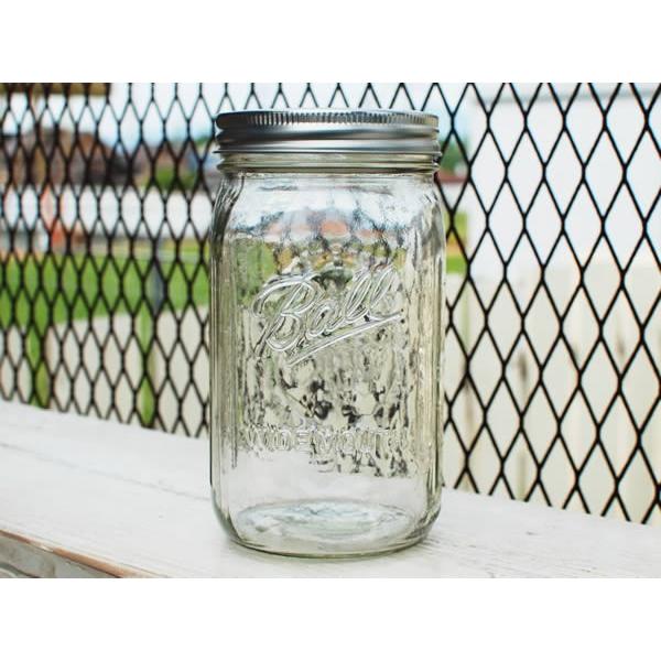 Ball Mason Jar ボール メイソンジャー 32oz 947ｍｌ ワイドマウス クリアー Ball 0009 Hutte 通販 Yahoo ショッピング