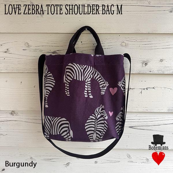 BOHEMIANS（ボヘミアンズ） LOVE ZEBRA TOTE SHOULDER BAG Mサイズ 
