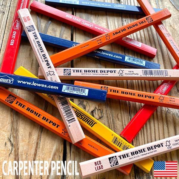 CARPENTER PENCIL カーペンターペンシル 全5柄 鉛筆 色鉛筆 DIY 建築