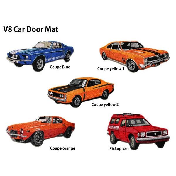 V8 Car Door Mat V8カー ドア マット アメ車 ガレージ 玄関マット コイヤー Detail 0002 Hutte 通販 Yahoo ショッピング