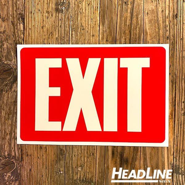 EXIT GLOW IN THE DARK oTC ~ TCv[g HEAD LINE SIGN AJ fBXvC K[W X CeA