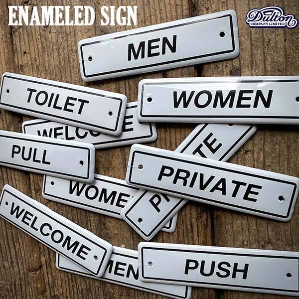 DULTON（ダルトン） ENAMELED SIGN エナメル サイン 全7種類 琺瑯 看板