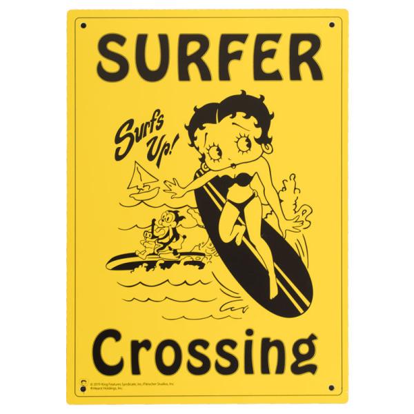 PLASTIC SIGN BOARD vX`bNTC{[h Betty Boop xeBu[v T[t@[f AJG K[W Ŕ CeA