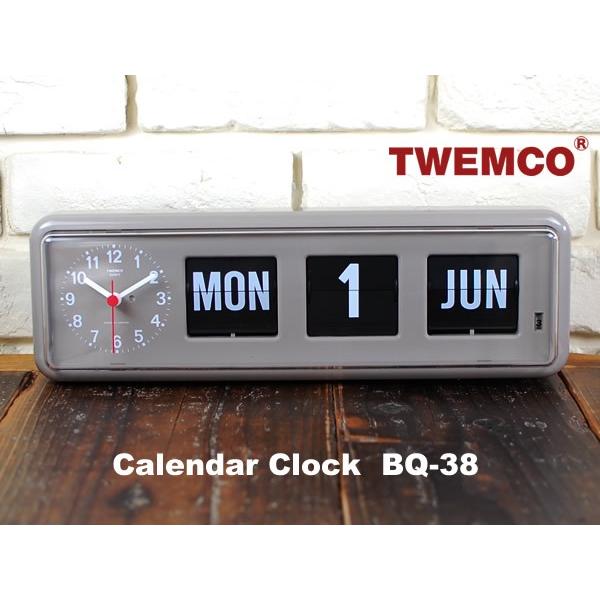 DETAIL（ディテール） TWEMCO Calender Clock BQ-38 Gray トゥエンコ社