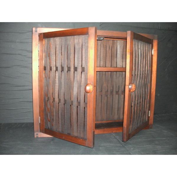 吉野杉拭き漆薄板編みホームバー（壁掛け用） 木製ホームバー 棚 