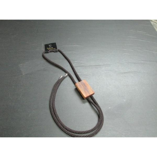 脂松オイルフィニッシュループタイ 木製 銘木 木製ループタイ 紐タイ