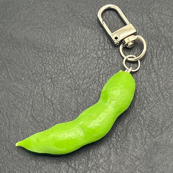 キーホルダー 枝豆 えだまめ おもしろ ストラップ 食品サンプル