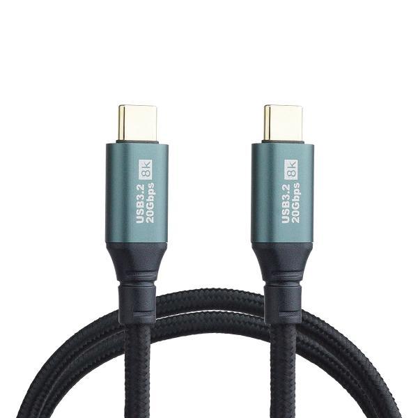 Type-C ケーブル 100cm 1m USB3.2 20Gbps Type-C to Type-C ケーブル USB C タイプ C 充電ケーブル PD 対応 100W 急速充電 データ転送 映像信号対応