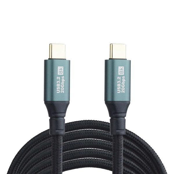 Type-C ケーブル 300cm 3m USB3.2 20Gbps Type-C to Type-C ケーブル USB C タイプ C 充電ケーブル PD 対応 100W 急速充電 データ転送 映像信号対応