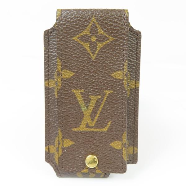 外極美品 LOUIS VUITTON ルイヴィトン エテュイ ipod Nano ケース ヴィンテージ モノグラム 小物 PVC ブラウン レディース【中古】
