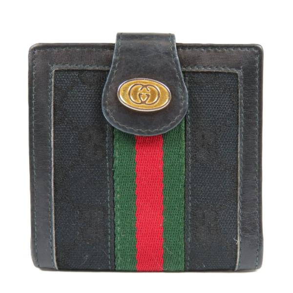 ✿GUCCIグッチ GG柄 シェリーライン OLDGUCCI 折り財布 美品✿ GUCCI（グッチ） 外綺麗 シェリーライン オールドグッチ GGキャンバス