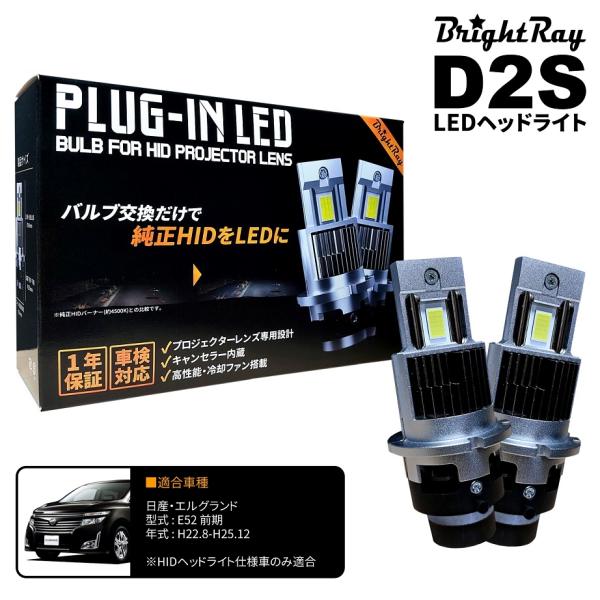 送料無料 1年保証 日産 エルグランド E52 前期 (H22.8-H25.12) 純正HID