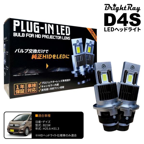 送料無料 1年保証 日産 デイズ B21W (H25.6-H31.3) 純正HID用