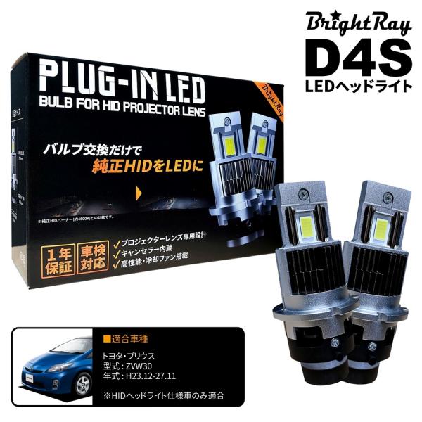 送料無料 1年保証 トヨタ プリウス ZVW30 (H23.12-H27.11) 純正HID用