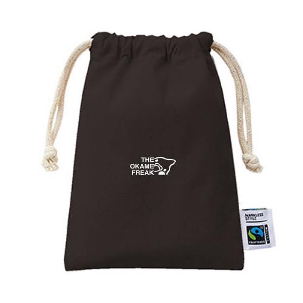 インコ 巾着 フェアトレード コットン Sサイズ THE OKAME FREAK 通勤 通学 旅行 バッグ ポーチ かわいい グッズ プレゼント  キッズ 雑貨 男の子 女の子
