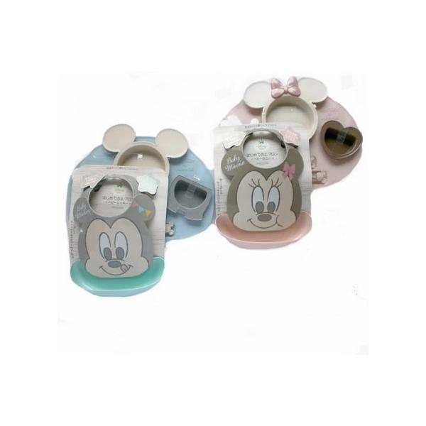 ミッキーとミニーちゃんのお食事セットが出来ました。お揃いのお食事エプロン付きが嬉しいお食事エプロンはポリエチレン製の成形エプロンですのでスムーズに飲み物食べ物をポケットまで滑らせます。。エプロンの首回りは4段階でサイズ調整が出来ます。エプロ...