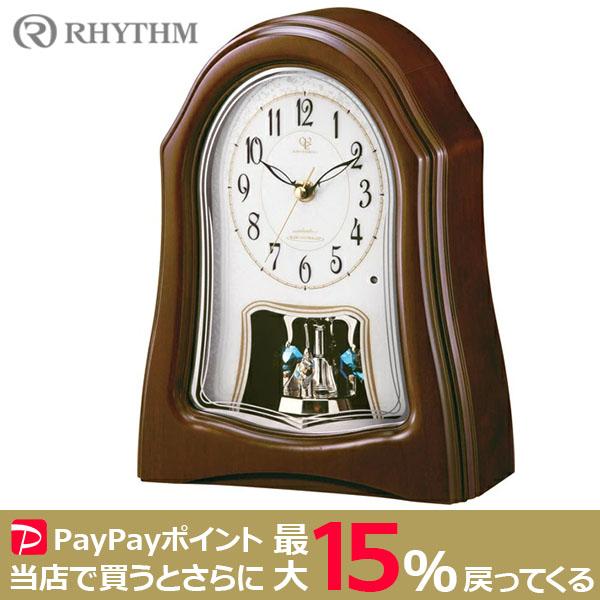 RHYTHM（時計） 【期間限定特価】RHYTHM 電波クロック 木枠 