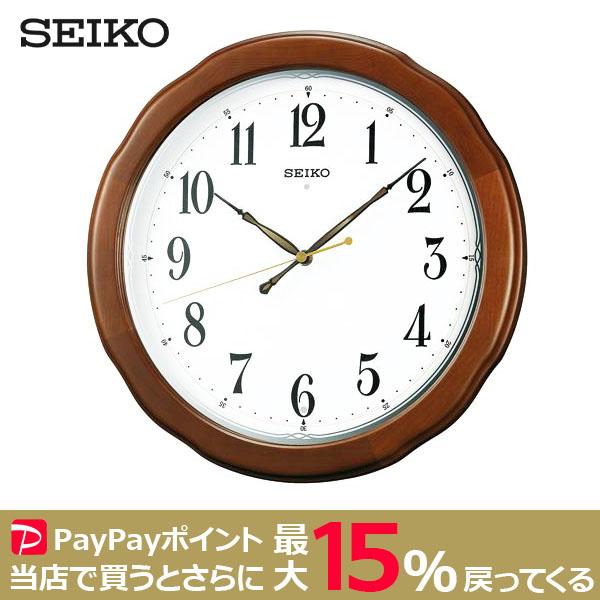 SEIKO EMBLEM 電波掛時計 HS521B 木枠　ブラウン　木目 セイコー 電波掛時計 HS521B (時計) 価格比較 - 価格.com
