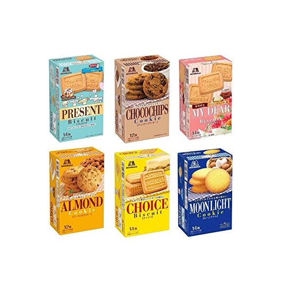 森永製菓 ビスケット クッキー 6個 アソート チョイス ムーンライト チョコチップ