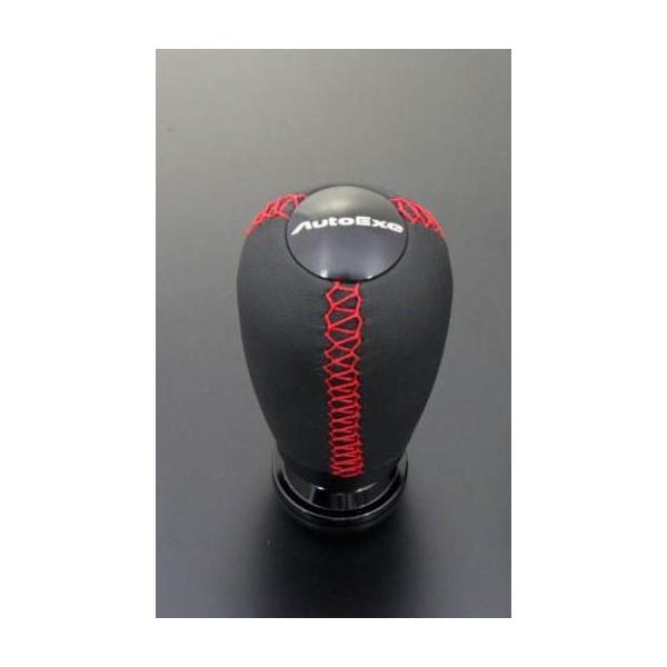 オートエグゼ(AUTOEXE) シフトノブ レッドステッチ 本革 AT車 RX-8 SE3P A1397-03 190g