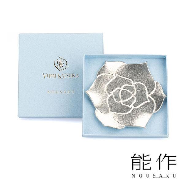 能作 フラワートレー ローズ 平皿 小皿 丸皿 本錫100％ 贈り物 お配り