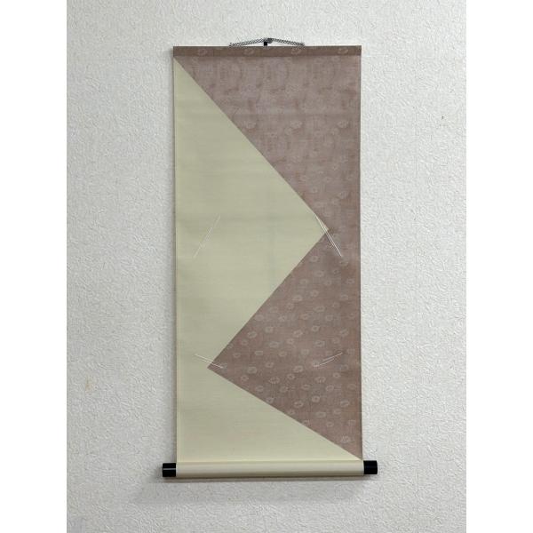 色紙掛軸】薄茶柄／無地ベージュ 掛軸／掛け軸 縦・横用 大色紙（242