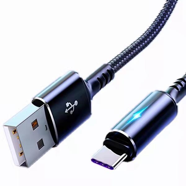 【2本セット】Type-C ケーブル 5A 急速充電 USB Type-C ケーブル 0.2m 1m 2m メタル合金ケーブル 断線しにくい 高耐久 スマホ充電ケーブル iPhone15 Android Galaxy Xperia iPad タブレット対応 データ転送 ケーブル 高速充電 軽量 ナイロン編み込み USB-Cコード【YUPT】