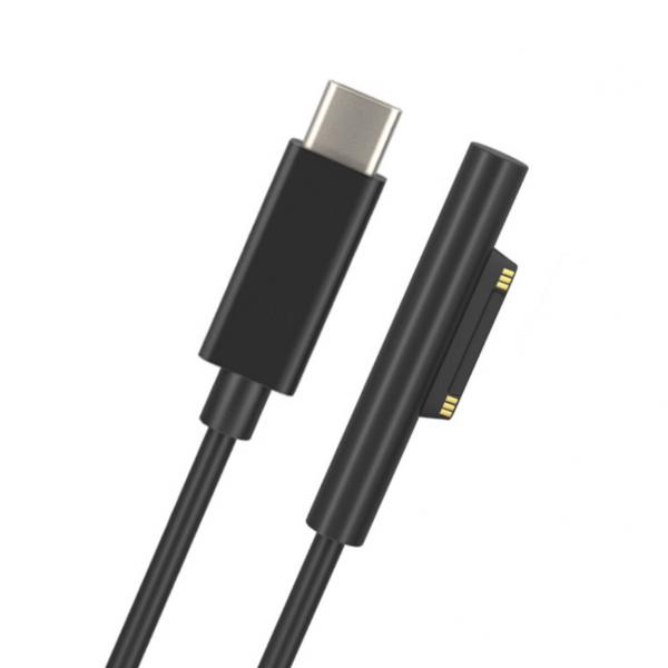 Surface急速充電ケーブル  Surfaceケーブル 1.5m surface急速充電アダプタ-、surface pro充電器 45w 15v以上充電器が必要  Surface Pro7/Pro 6/Pro 5/Pro 4 爆買