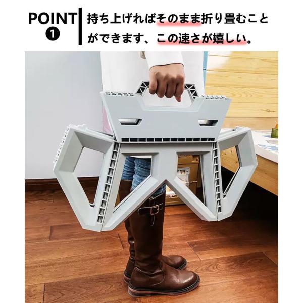 �C�X �֎q ���� �܂肽���� �܂��݈֎q �ω׏d100kg ���ݑ� �`�F�A �A�E�g�h�A�`�F�A �y�� �R���p�N�g �X�e�b�v�X�c�[�� �A�E�g�h�A 900g �r�� ���i�摜3