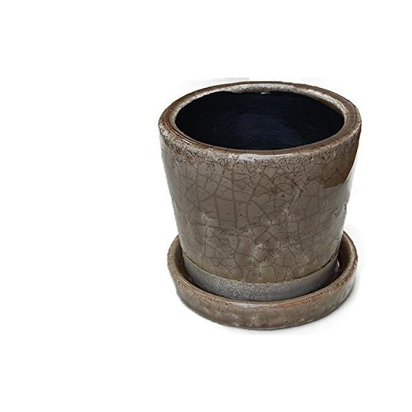 【商品概要】サイズ : M、高さ110mm、上部 : 直径120mm、内径 : 直径105mm、底部 : 直径95mm、内径 : 直径80mm、受皿 : 高さ22×直径125mm・カラー : クレイ材質 : テラコッタ原産国 : 中国適合サ...