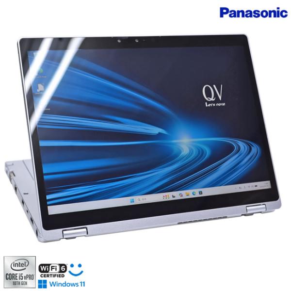 �g�p����990H LTE ��F�� 2-in-1 Panasonic Let's note QV9 Core i5 10310U m.2SSD256G ������8G 12.0�^ WQXGA+ Wi-Fi6 Windows11 ���i�摜