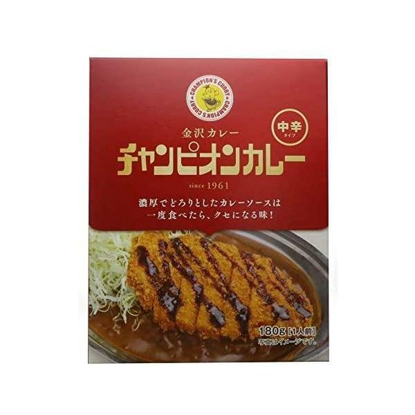 チャンピオンカレー レトルト 中辛 180g×5個