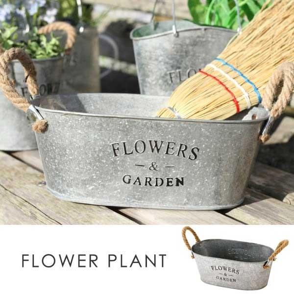 プランター ブリキプランター 鉢カバー プランターカバー 植木鉢 バケツ型 ブリキオーバル x まくらステーション イプノス 通販 Yahoo ショッピング