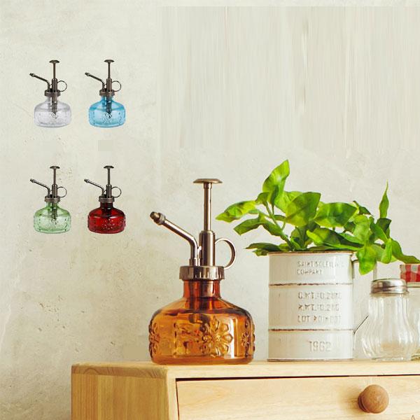 ウッド & ガラス フラワーベース 花瓶 / ガラス製 プラントスプレー 霧吹き ウッド & ガラス フラワーベース 花瓶 / ガラス製 プラント