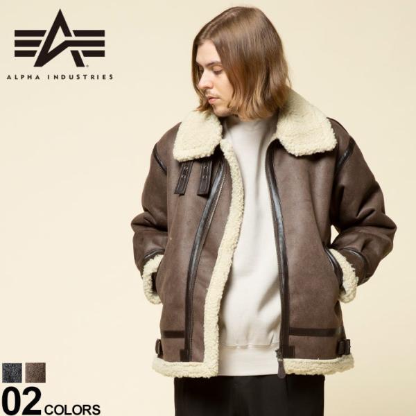 最終値下ALPHA INDUSTRIES INCフルジップ ジャケット B-3 Amazon | ALPHA アルファ ムートンジャケット B-3 防寒 M L LL
