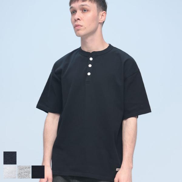 Goodwear ヘンリーネック 半袖 グッドウェア Tシャツ BIG TEE 2W7-15201 メンズ 男性 トップス シャツ Tシャツ 春 夏
