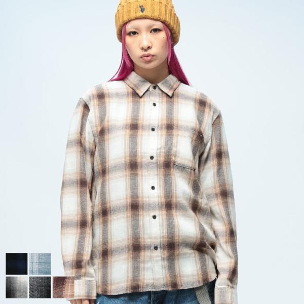 GLOVE HOUSE グローブハウス オンブレ フランネル チェック 長袖 シャツ OT25AW01